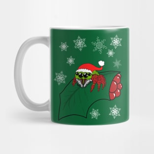 Christmas Jumping Spider Mug